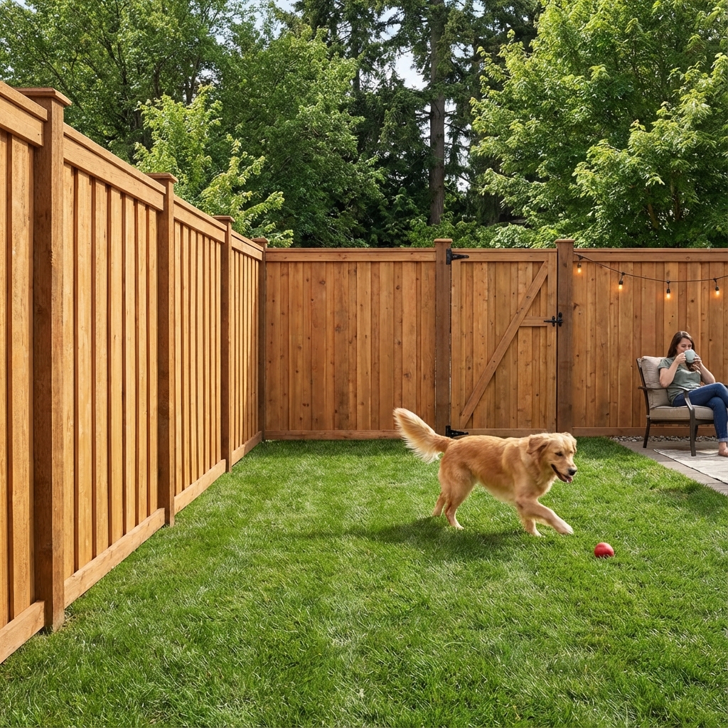 A secure, safe backyard for dogs